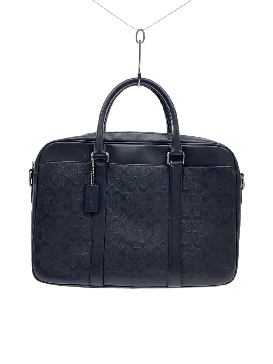【中古】COACH◆ブリーフケース/レザー/BLK/総柄/F72230//【バッグ】