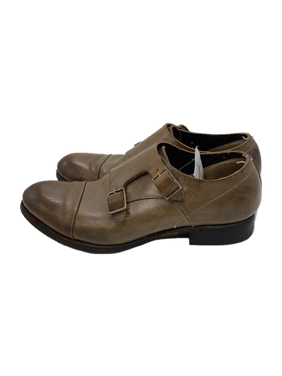 Business - 【中古】foot the coacher◆ダブルモンク/vibram sole/爪先飾り釘/ドレスシューズ/US7.5/KHK/レザー//【シューズ】