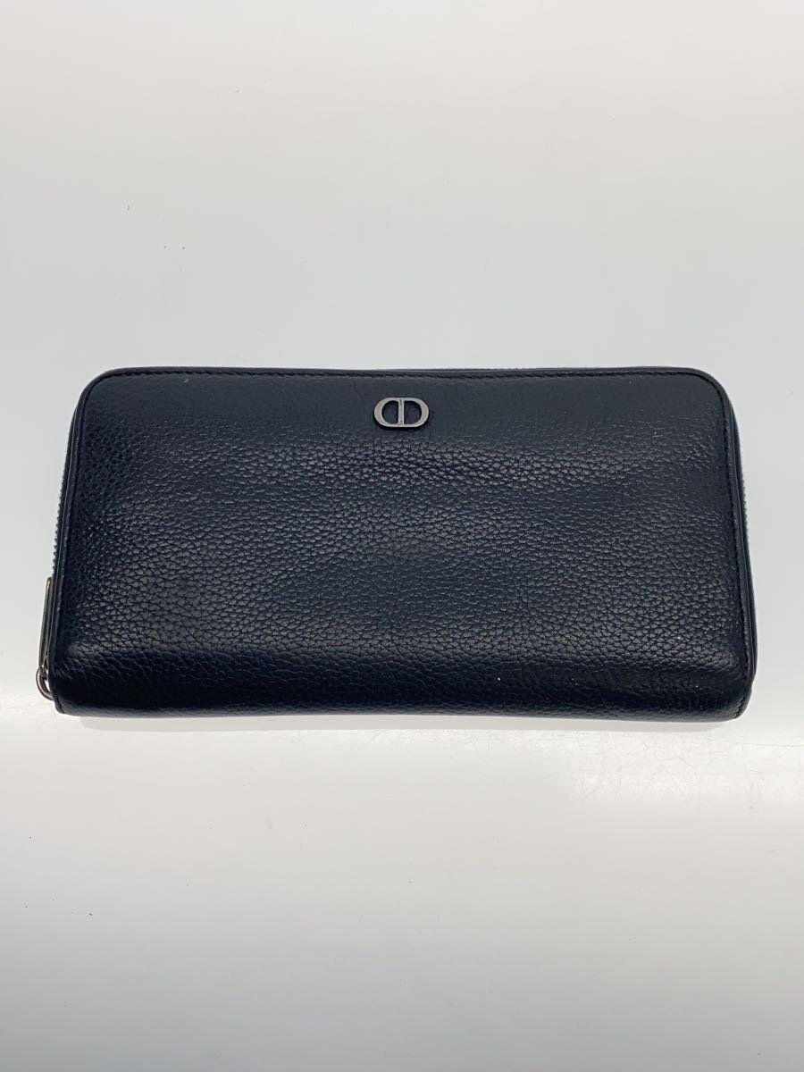 【中古】Christian Dior◆長財布/レザー/BLK/メンズ/10-bo-0251/箱有【服飾雑貨他】