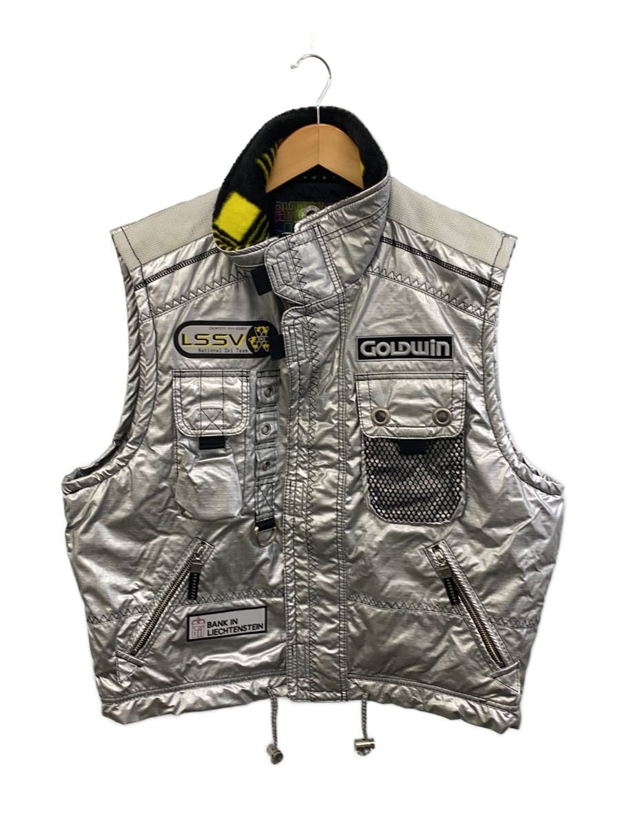 【中古】GOLDWIN◆ベスト/M/ナイロン/SLV/G-0030【メンズウェア】