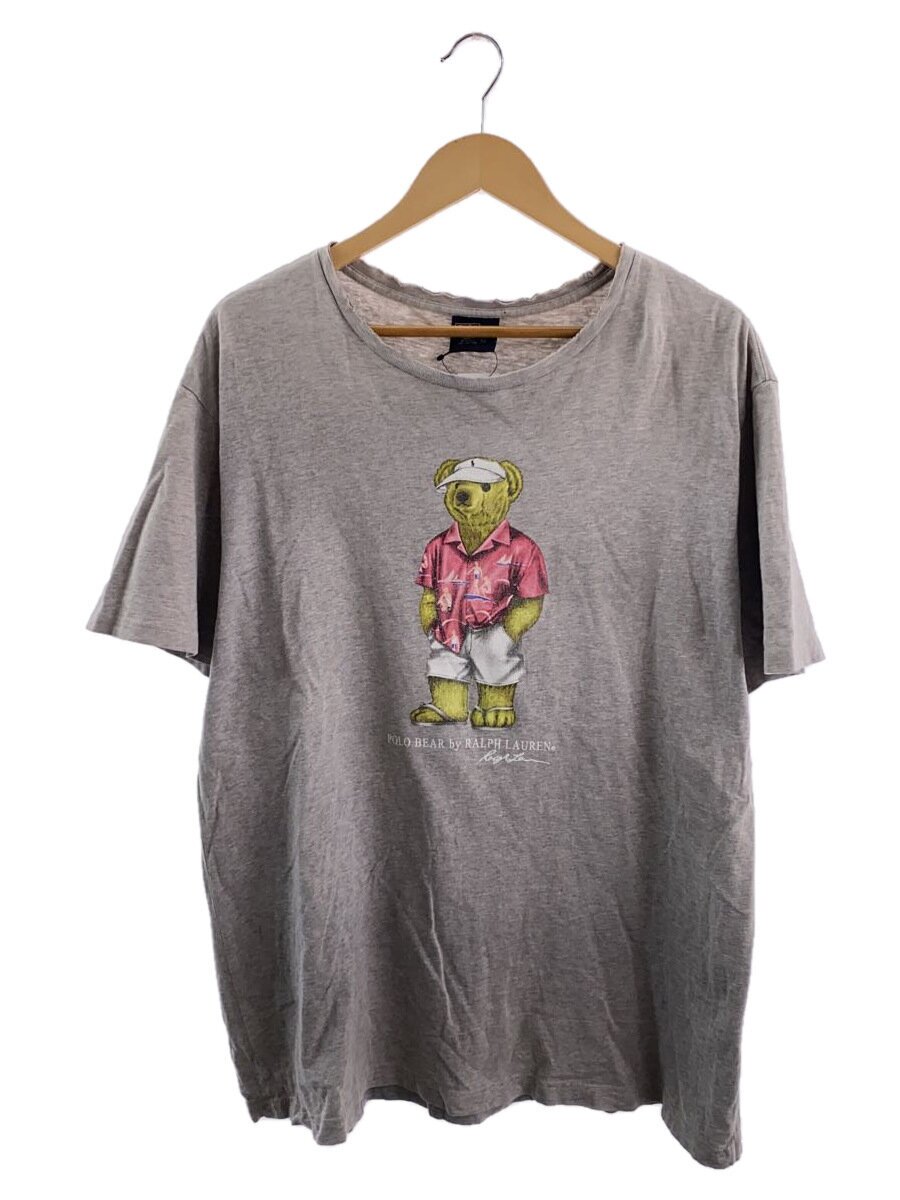 Rakuten - 【中古】POLO RALPH LAUREN◆Tシャツ/L/コットン/GRY【メンズウェア】