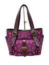 【中古】ANNA SUI◆ハンドバッグ/--/パープル/総柄【バッグ】