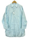 【中古】21AW/Cale/ギザコットンサイドスリットロングシャツ/5/コットン/BLU/C213F05B03【メンズウェア】