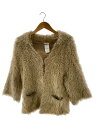 【中古】DRIES VAN NOTEN◆カーディガン(厚手)/S/モヘア/BEG/無地【レディースウェア】(4)