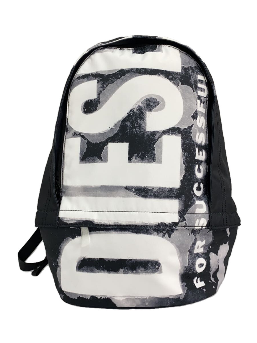 【中古】DIESEL◆リュック/ポリエステル/BLK/X09619【バッグ】