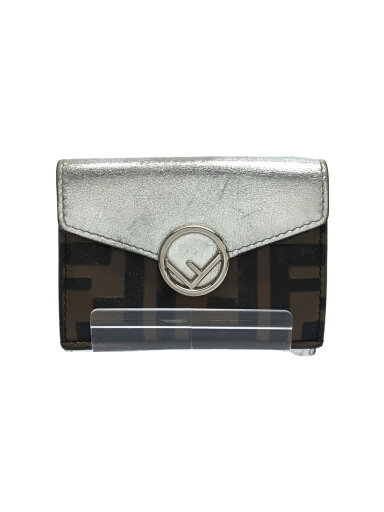 【中古】FENDI◆3つ折り財布/SLV/BRW/レディース【服飾雑貨他】 【中古】FENDI◆3つ折り財布/SLV/BRW/レディース【服飾雑貨他】