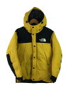 【中古】THE NORTH FACE◆MOUNTAIN DOWN JACKET_マウンテンダウンジャケット/S/ナイロン/YLW【メンズウェア】