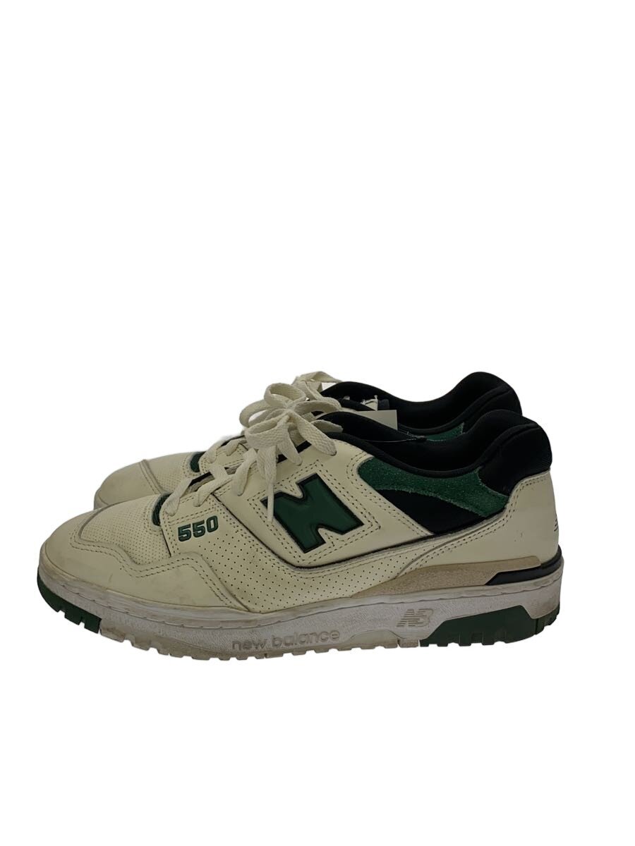 【中古】NEW BALANCE◆BB550/ホワイト/27.5cm/WHT/スウェード【シューズ】