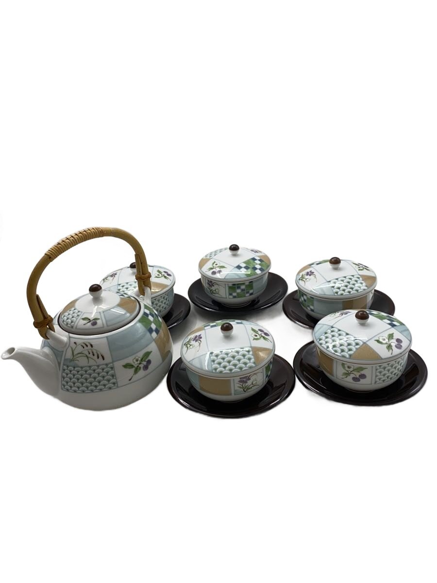 【中古】Noritake◆湯呑蓋付/急須/茶�