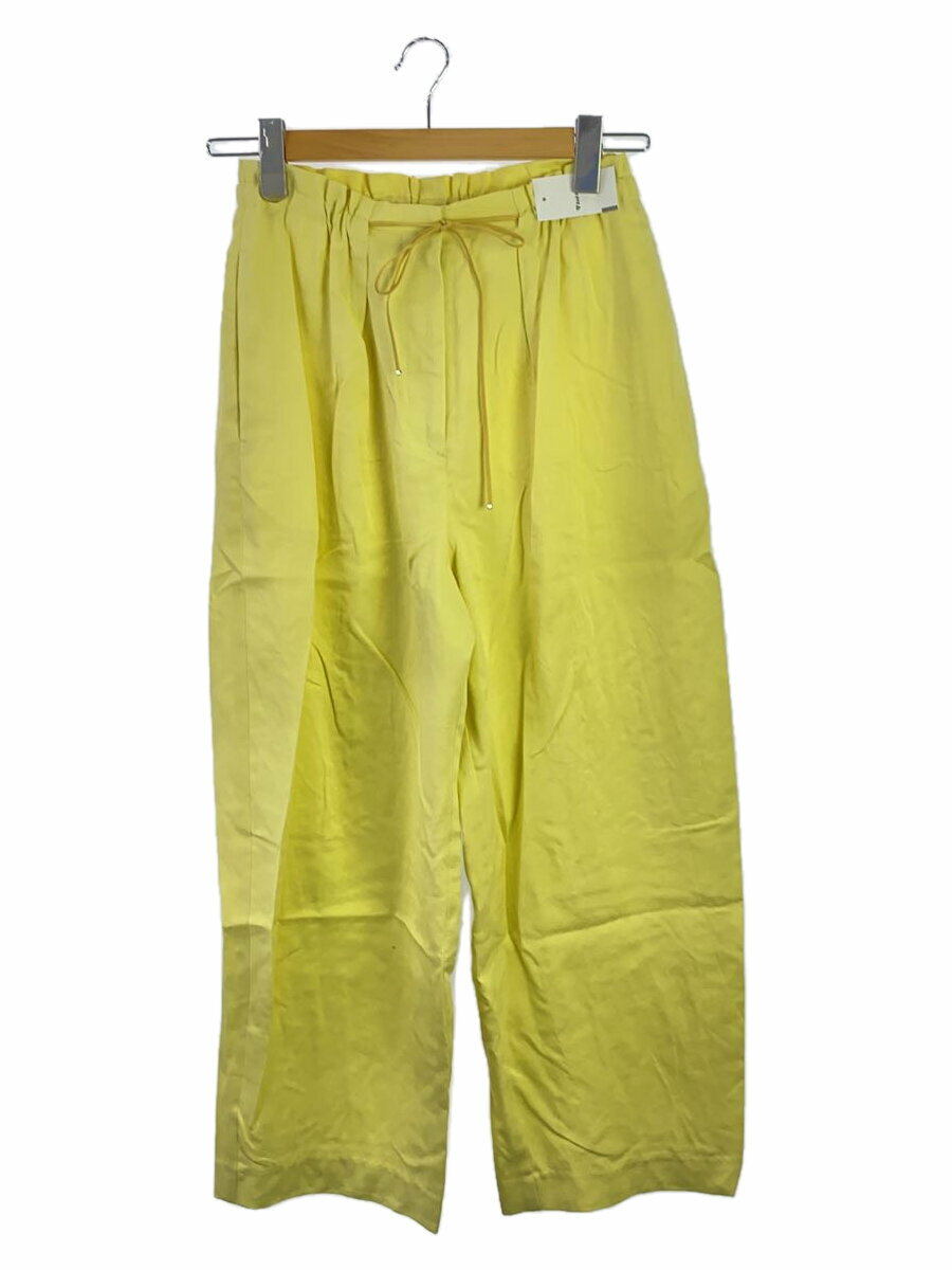 【中古】BALLSEY◆ボトム/34/イエロー/11-04-42-04338/24SS/セルロースツイルセミバナナシルエットパンツ【レディースウェア】