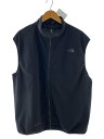 【中古】THE NORTH FACE◆WS ENRIDE VEST_ウィンドストッパーエンライドベスト/XL/ポリエステル/BLK//【メンズウェア】