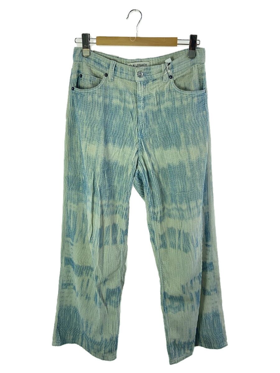 【中古】OUR LEGACY◆BLUE BRUSH STROKE PRINT/ボトム/44/コーデュロイ/BLU/M2235VBB//【メンズウェア】