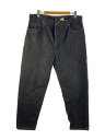 【中古】Levi’s◆ボトム/42/デニム/BLK/無地【メンズウェア】