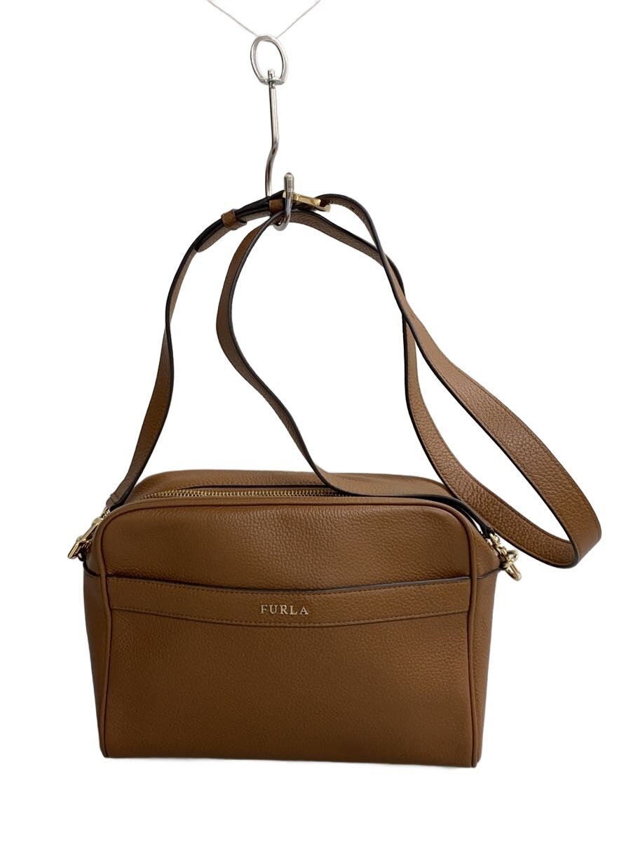 Furla - 【中古】FURLA◆ショルダーバッグ/--/BRW/無地/26728【バッグ】