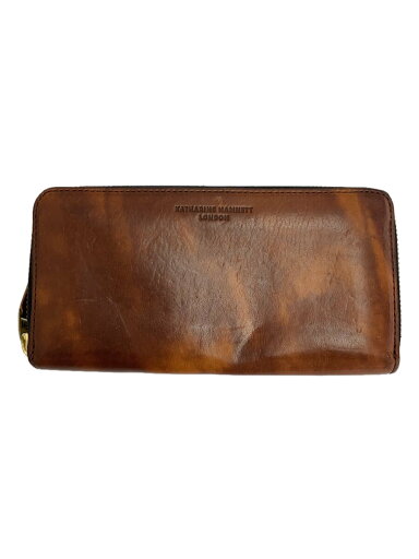 【中古】KATHARINE HAMNETT LONDON◆長財布/レザー/BRW/メンズ【服飾雑貨他】 【中古】KATHARINE HAMNETT LONDON◆長財布/レザー/BRW/メンズ【服飾雑貨他】