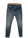 【中古】SAINT LAURENT◆ボトム/30/コットン/IDG/無地/601478YN507【メンズウェア】