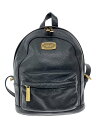 【中古】MICHAEL KORS◆リュック/レザー/BLK/無地/35S6GTTB5L【バッグ】