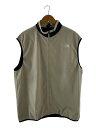 【中古】THE NORTH FACE◆WS ENRIDE VEST_ウィンドストッパーエンライドベスト/XL/ポリエステル/IVO//【メンズウェア】