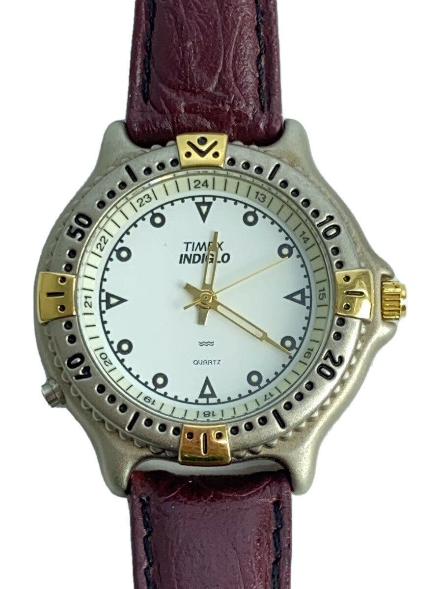 【中古】TIMEX◆腕時計/アナログ/レ