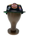 【中古】mitchell&ness◆キャップ/FREE/ポリエステル/BLK/総柄/メンズ【服飾雑貨他】