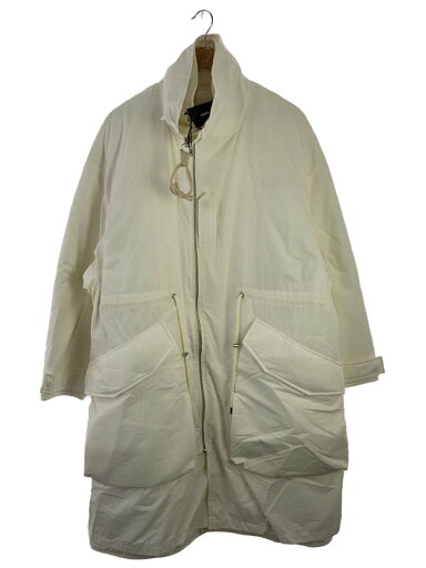 【中古】ALMOSTBLACK◆コート/1/コットン/WHT/無地/21AW-CO01//【メンズウェア】