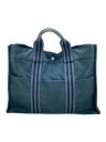 【中古】HERMES◆エールライン/トートバッグ/キャンバス/GRY/無地【バッグ】(4)