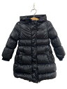 【中古】DOLCE&GABBANA◆キルティングダウンジャケット/JNIOR/ナイロン/BLK【キッズ】