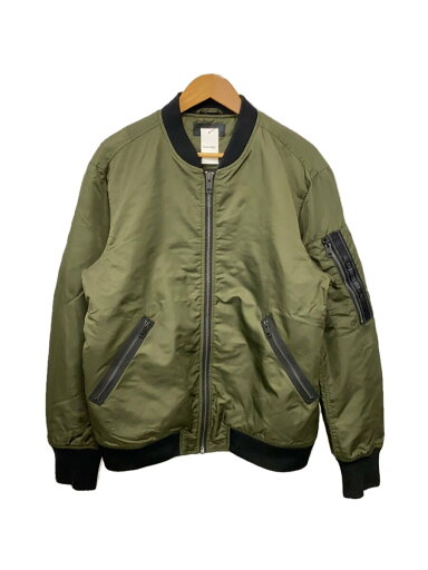 【中古】DIESEL◆フライトジャケット/L/ナイロン/GRN【メンズウェア】 【中古】DIESEL◆フライトジャケット/L/ナイロン/GRN【メンズウェア】