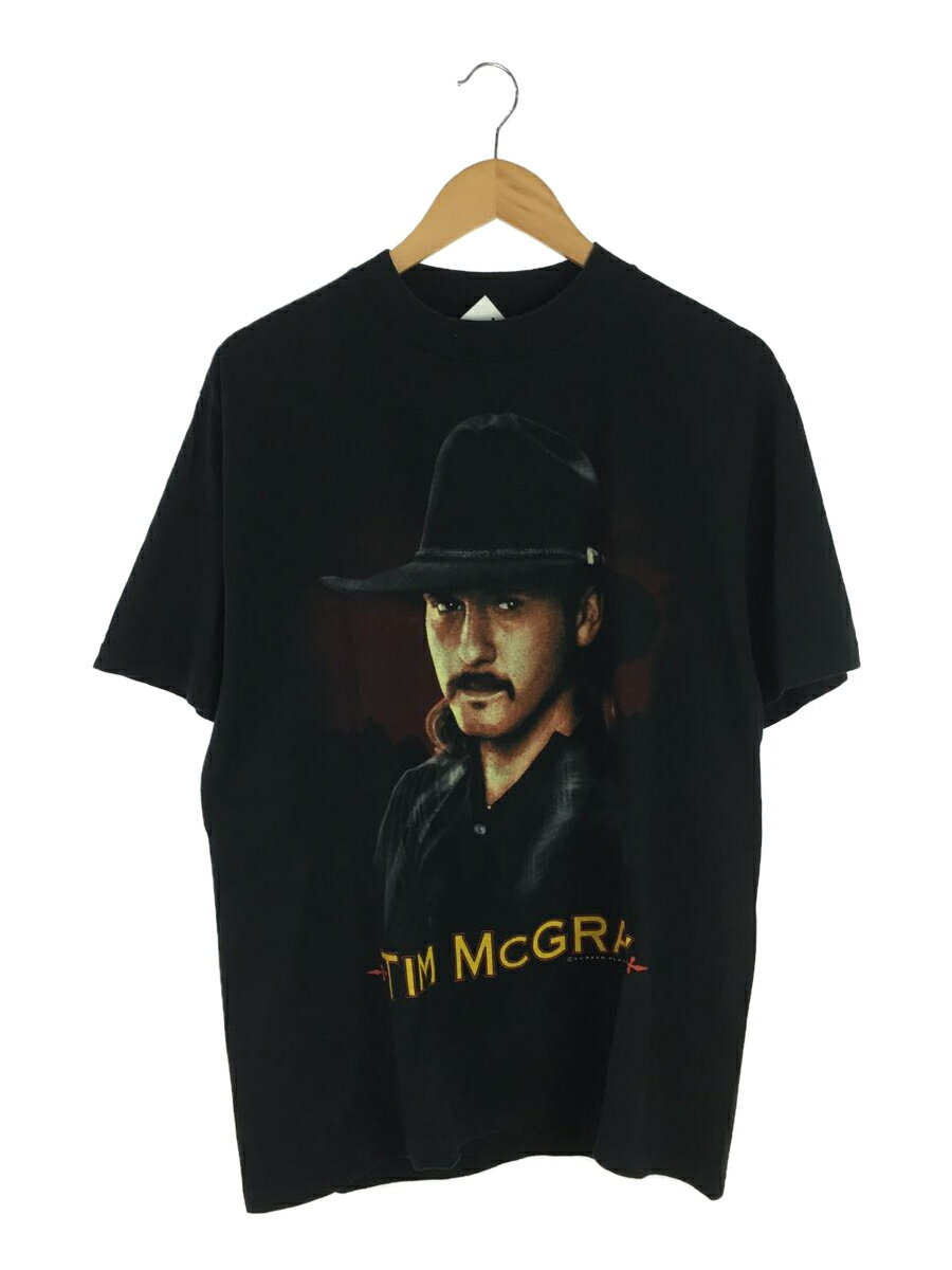 Tシャツ/XL/コットン/BLK/プリント/Tim McGraw/90s/シングルステッチ/ティム マグロウ