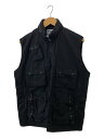【中古】POST OVERALLS◆ベスト/M/コットン/BLK【メンズウェア】
