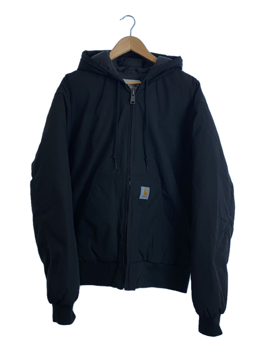 【中古】Carhartt◆ジャケット/L/ポリエステル/ブラック【メンズウェア】