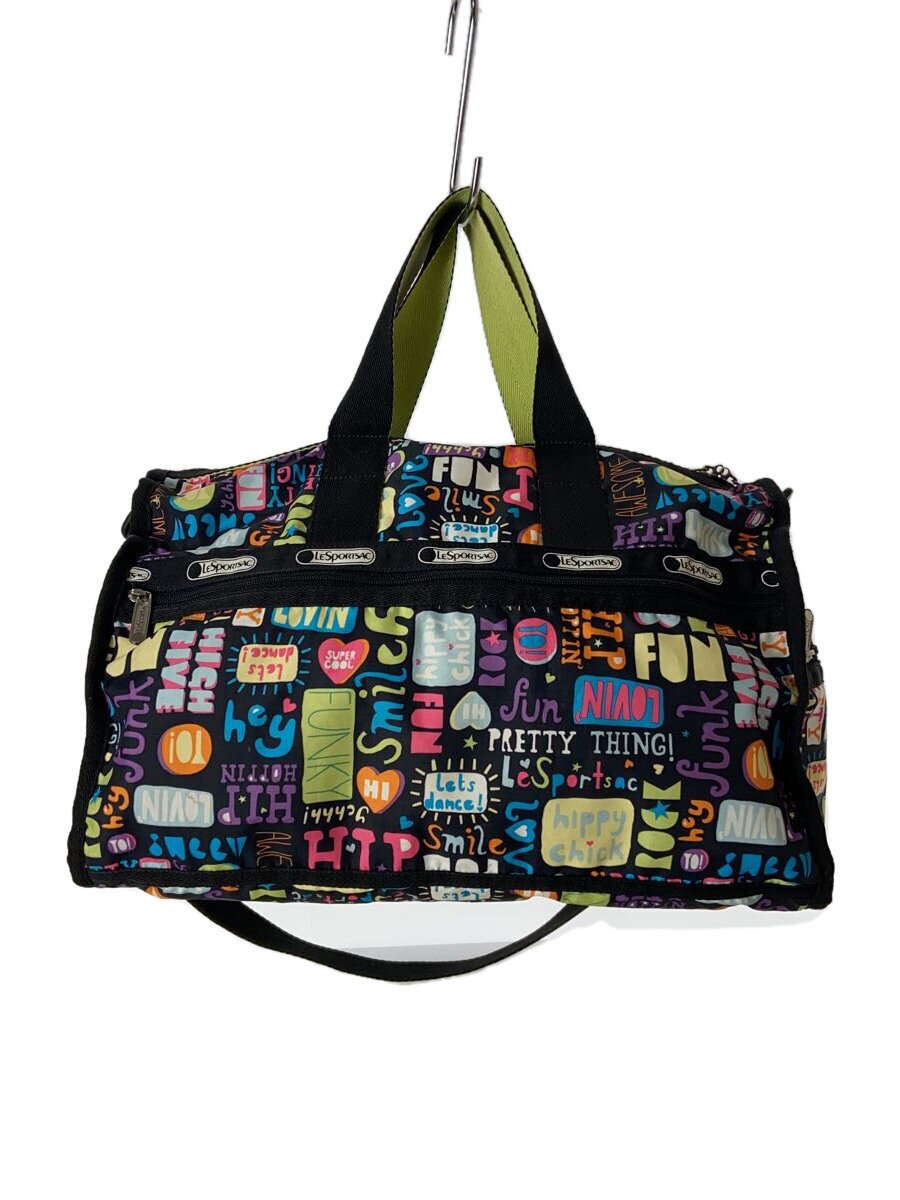LeSportsac - 【中古】LESPORTSAC◆トートバッグ/--/BLK/総柄【バッグ】