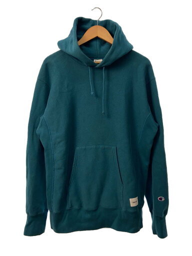 【中古】Champion◆パーカー/L/コットン/GRN/C8-U115/チャンピオン/グリーン/ティール/裏起毛【メンズウェア】 【中古】Champion◆パーカー/L/コットン/GRN/C8-U115/チャンピオン/グリーン/ティール/裏起毛【メンズウェア】