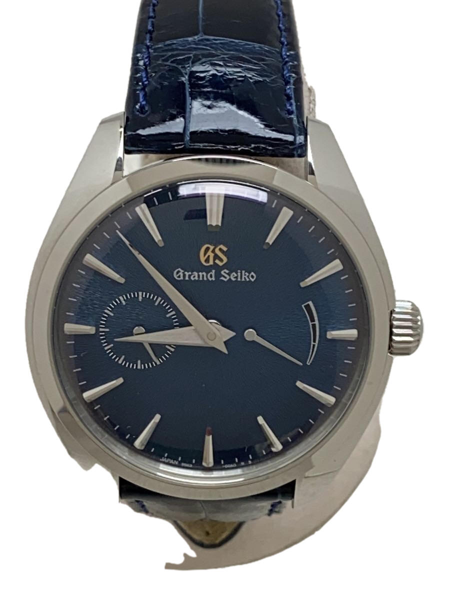 【中古】Grand Seiko◆手巻腕時計/限定版//レザー/NVY/NVY/ 20231113日差+5【服飾雑貨他】