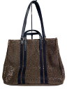 【中古】TREASURE TOPKAPI◆トートバッグ/スパンコール/ウール/BRW/トレジャートプカピ/2WAY【バッグ】