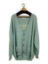 【中古】MAGLIANO◆23FW/GRAMPA CARDIGAN/カーディガン(厚手)/S/ウール/GRN/MAGLIANO23FW-1【メンズウェア】