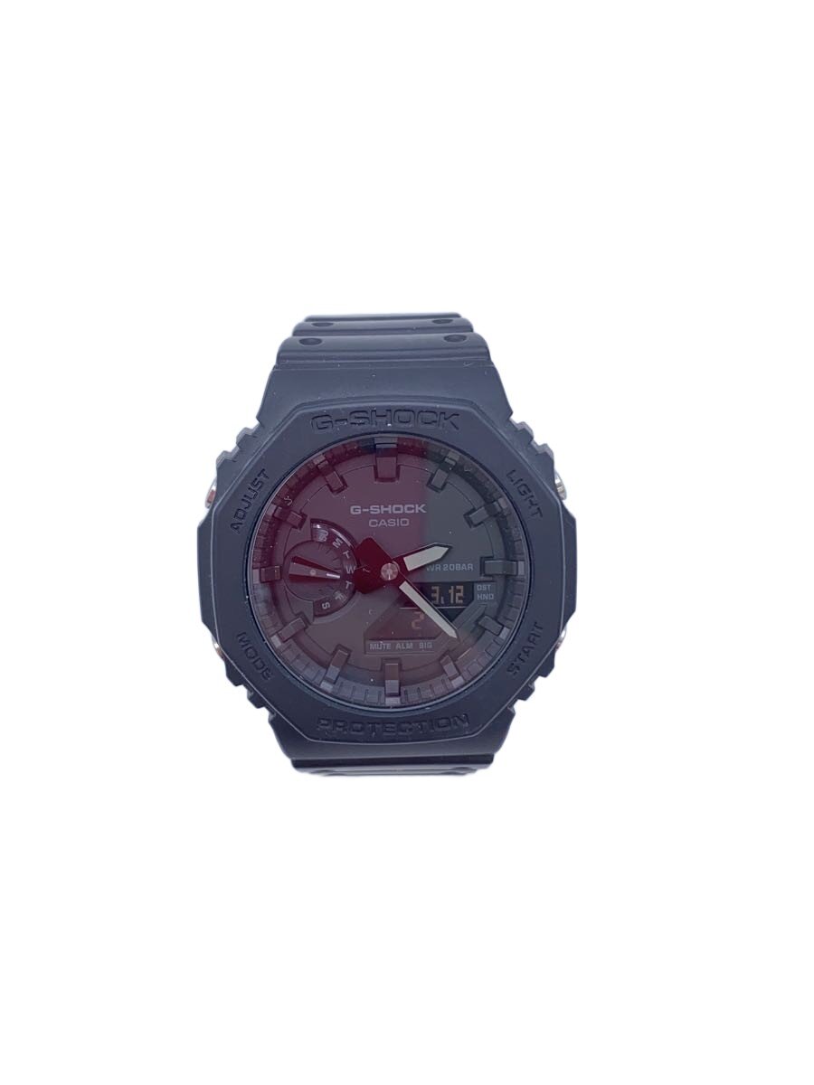 【中古】CASIO◆クォーツ腕時計・G-SHOCK/デジアナ/ラバー/BLK/BLK【服飾雑貨他】