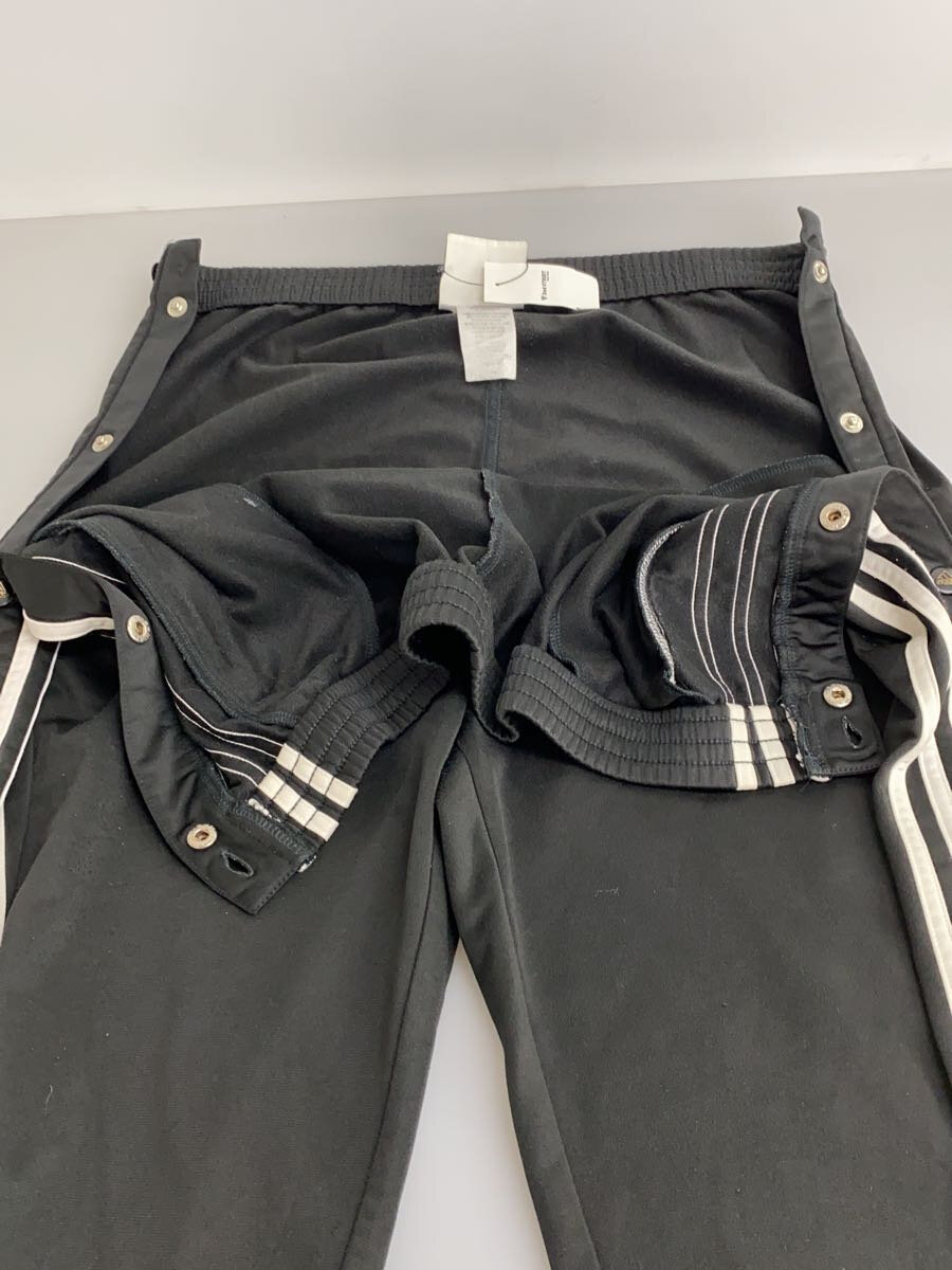 【中古】adidas◆90s/万国旗タグ/サイドボタントラックパンツ/ボトム/L/ポリエステル/BLK【メンズウェア】
