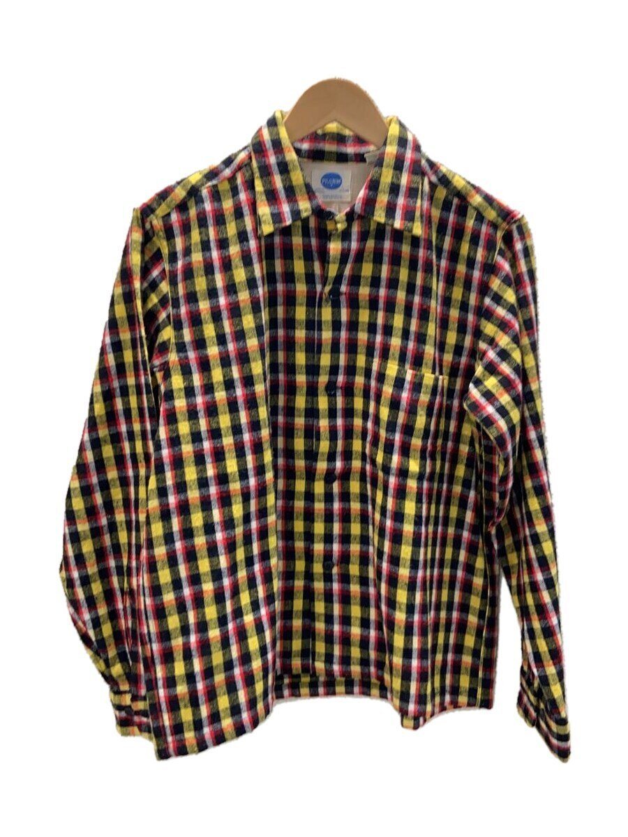 Rakuten - 【中古】PILGRIM◆長袖シャツ/M/アクリル/マルチカラー/チェック/50s60s/ウール混/ループカラー【メンズウェア】