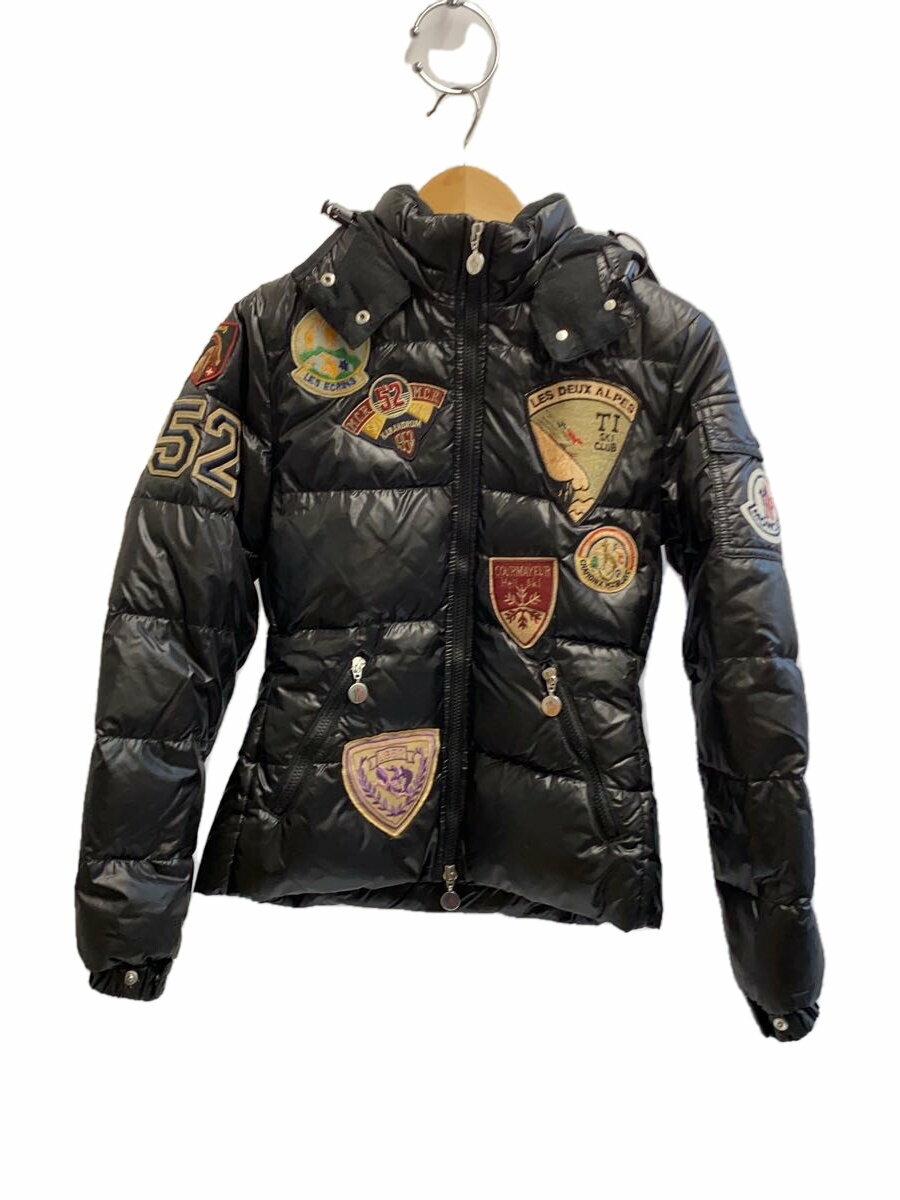 【中古】MONCLER◆BADIA/ダウンジャケット/0/ナイロン/BLK/45389/50/68950【レディースウェア】