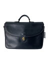 【中古】COACH◆ブリーフケース/レザー/BLK/無地【バッグ】(4)