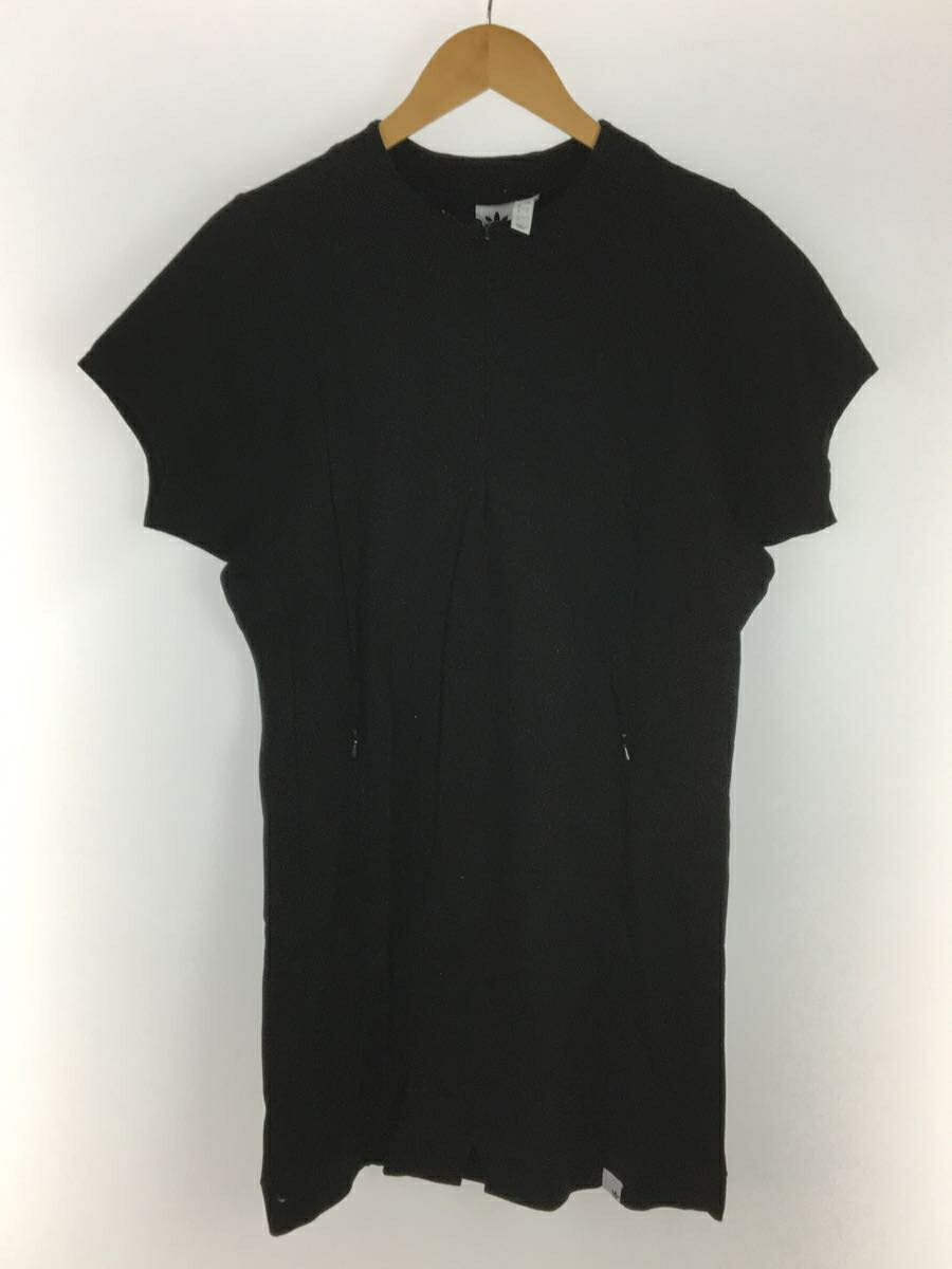 【中古】adidas◆WMNS XBYO DRESS/半袖ワンピース/O/コットン/BLK/無地/CV8575【レディースウェア】