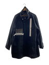 【中古】WWWM/コート/L/ポリエステル/BLK【メンズウェア】