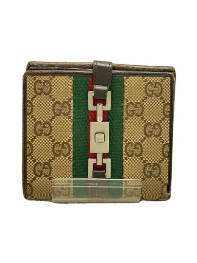 【中古】GUCCI◆2ツ折サイフ_ジャッキー_GGキャンバス/キャンバス/BRW/メンズ【服飾雑貨他】 【中古】GUCCI◆2ツ折サイフ_ジャッキー_GGキャンバス/キャンバス/BRW/メンズ【服飾雑貨他】