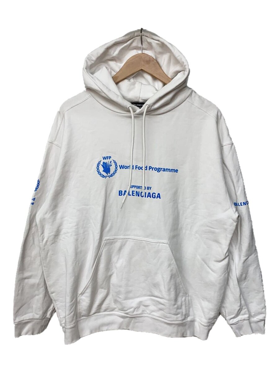 BALENCIAGA◆World food Programme/パーカー/M/コットン/WHT