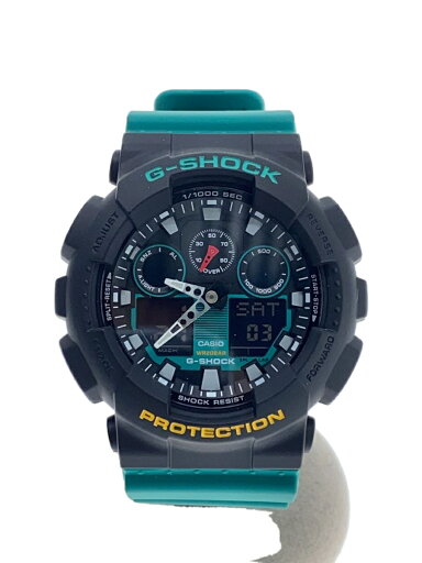 【中古】CASIO◆クォーツ腕時計_G-SHOCK/デジアナ/ラバー/BLK/GRN【服飾雑貨他】 【中古】CASIO◆クォーツ腕時計_G-SHOCK/デジアナ/ラバー/BLK/GRN【服飾雑貨他】