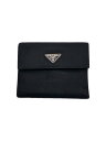 【中古】PRADA◆2つ折り財布/--/BLK/無地/メンズ【服飾雑貨他】(4)