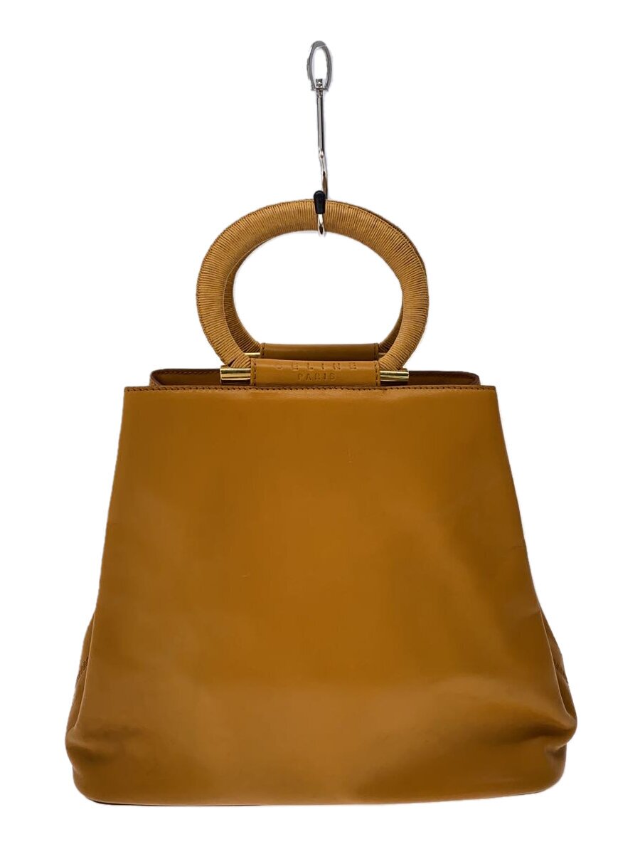 CELINE - 【中古】CELINE◆ハンドバッグ/レザー/CML/無地【バッグ】