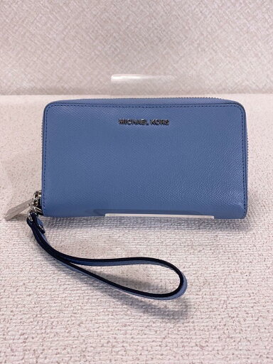 【中古】MICHAEL KORS◆マイケルコース/長財布/レザー/BLU/無地/レディース/32H4STVE9L【服飾雑貨他】 【中古】MICHAEL KORS◆マイケルコース/長財布/レザー/BLU/無地/レディース/32H4STVE9L【服飾雑貨他】