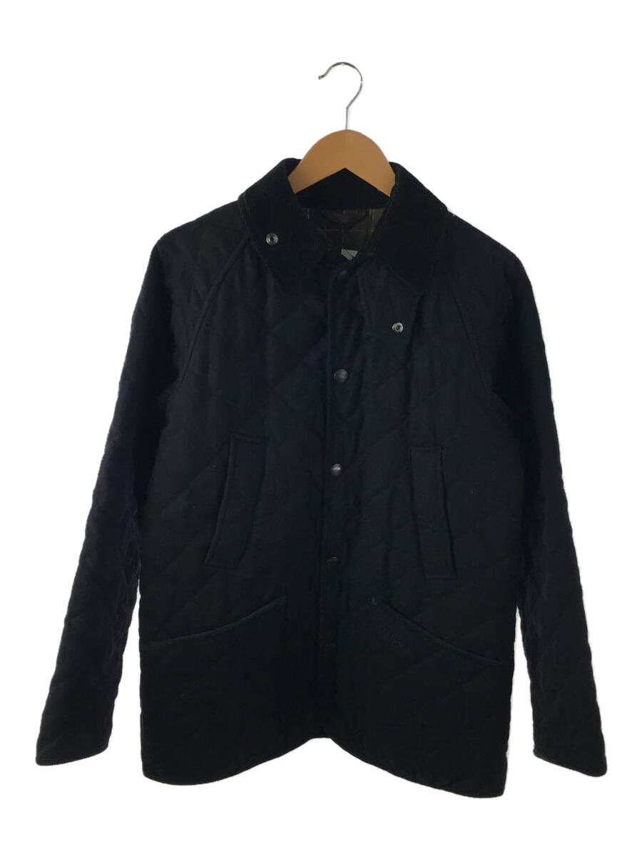 【中古】Barbour◆キルティングジャケット/36/ウール/NVY/無地/1402285【メンズウェア】